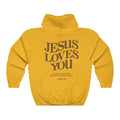 Jesus Loves You Hoodie Christian Hooded Sweatshirt Jesus s Christian Merch