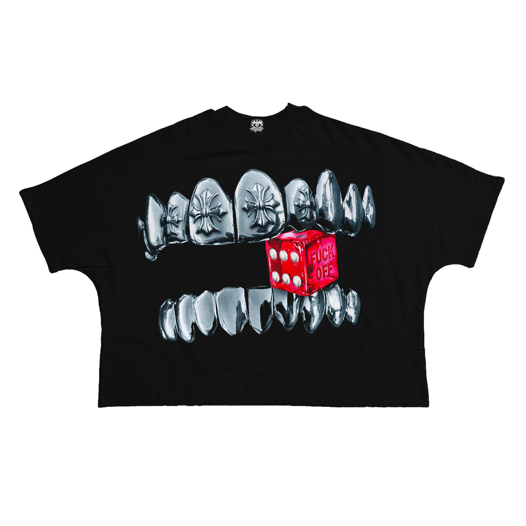 Chrome Dice Streetwear Cropped Boxy Tee Cotton 280 GSM Lightweight Casual Top